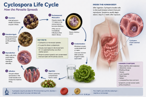 Cyclospora Life Cycle